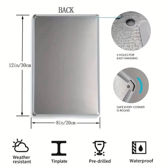 NEW Dachshund Security Warning Sign - Black and White - Picture 3 of 3